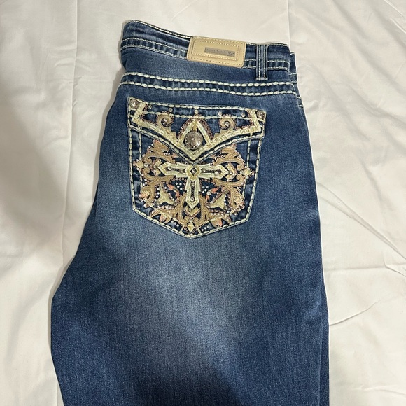Embroidered Blue Jeans - Picture 1 of 5